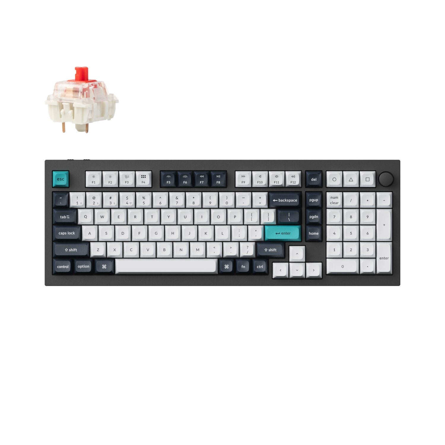 Keychron Q5M-M1 QMK/VIA Wireless Custom Keyboard - Black